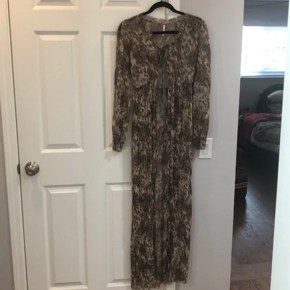 NWOT Free People Dreamtime Leopard Dress - Picture 3 of 10